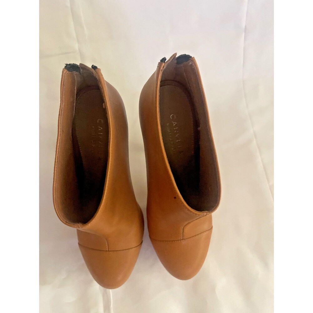 Carvela by Kurt Geiger Women's Heels Sz 7 Platform Stiletto Ankle Boots Warm Tan - Picture 5 of 16